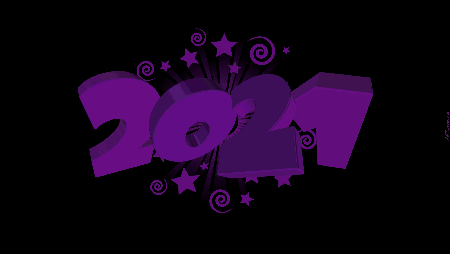 Fioletowy napis 2021